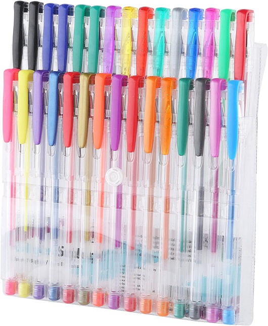 Exerz 30pcs gel pens in a wallet