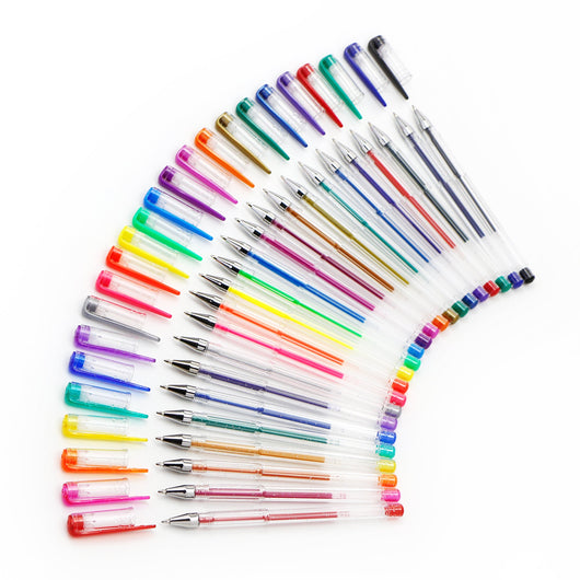 Exerz 24pcs gel pens in a wallet
