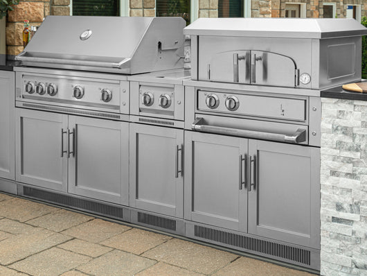Outdoor Kitchen Platinum 33 in. Built-In Pizza Oven
