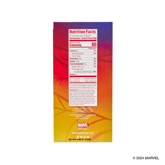 Marvel Crunchy Super Hero Sprinkle Mini Cookie Snack Packs