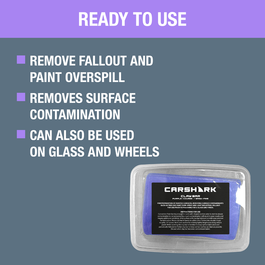CARSHARK Clay Bar, 2 x 200g, Coarse Grade (purple)