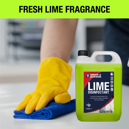 Spear & Jackson Lime Disinfectant & Cleaner 5L (with 5L Sprayer)