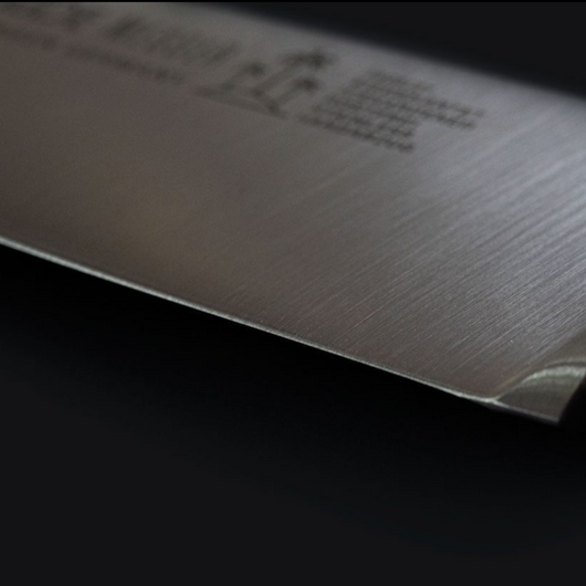Gude Alpha Slicing Knife With Black Hostaform Handle, 10-in