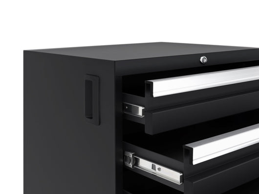 Bold Series 9 Piece Cabinet Set with 2 Base, Tool, Wall Cabinets and 30 in. Lockers