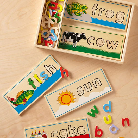 Wooden Puzzle See & Spell