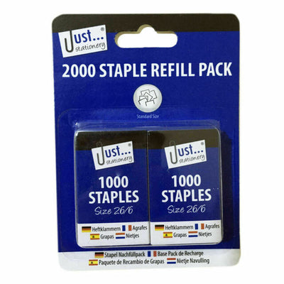 Staple Refill Pack Size 26/6 2 x 1000 Pack - Case of 12