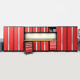 Bold Series 14 Piece Cabinet Set with Tool, Base, Wall Cabinets and 30 in. Lockers