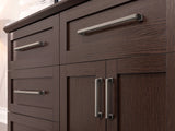 Home Wet Bar 13 Piece Cabinet Set with Wall, Wide Display, Sink Cabinet, Sink, Faucet and Melamine Countertop - 21 in.