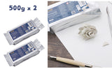 ARTME Air Dry Clay White 1000g (500g x 2pk) Modelling Clay Air Hardening