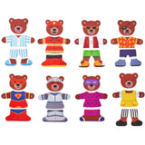 Wooden Puzzle Game - Bears Dress Up Set