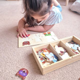 Wooden Puzzle Game - Bears Dress Up Set