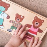 Wooden Puzzle Game - Bears Dress Up Set