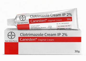 Canesten Vaginal Cream 2% Clotrimazole 30g – Thrush Treatment Cream for Internal & External Relief