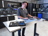56 in. Manual Adjustable Height Worktable