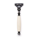 Edwardian Mach3 Razor with Imitation Ivory Handle