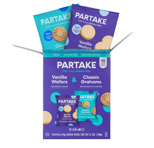 Crunchy Mini Vanilla Wafers & Mini Classic Grahams - 10 Snack Packs