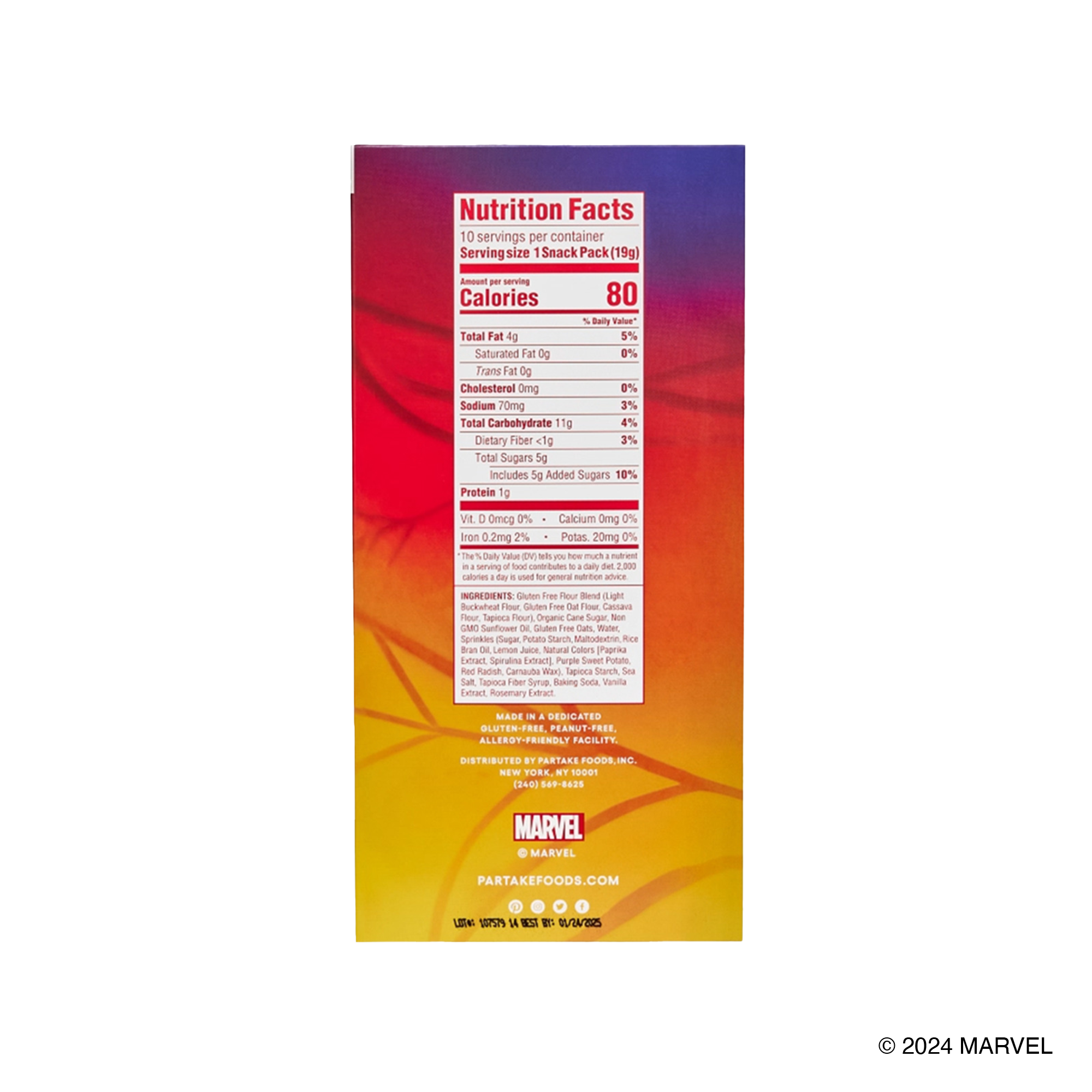 Marvel Crunchy Super Hero Sprinkle Mini Cookie Snack Packs | Brands Market