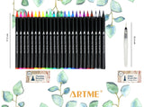 ARTME Watercolour Brush Pens 24 Colours + 1 Water Brush