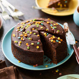 Chocolate Birthday Cake with Sprinkles