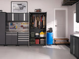 Pro Series 10 Piece Cabinet Set with Lockers, Tool Drawer Cabinet and 84 in. Worktop