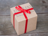 Holiday Gift Boxed: Vibrant Terrarium with Tillandsia Ionantha Air Plants