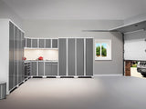 Pro Series 10 Piece Cabinet Set with Lockers, Tool Drawer Cabinet and 84 in. Worktop