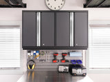 Pro Series 10 Piece Cabinet Set with Lockers, Tool Drawer Cabinet and 84 in. Worktop