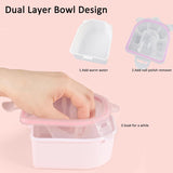 Nail Soaking Bowl Set – Gel Polish Remover & Manicure Tool Kit (2 Bowls)