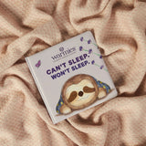 Night Time Story with Microwavable Soft Toy Sloth Can't Sleep Won't Sleep Book