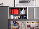 Pro Series 10 Piece Cabinet Set with Lockers, Tool Drawer Cabinet and 84 in. Worktop