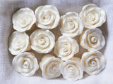 3 tier Wedding Cake with White Lustre Roses