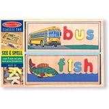 Wooden Puzzle See & Spell